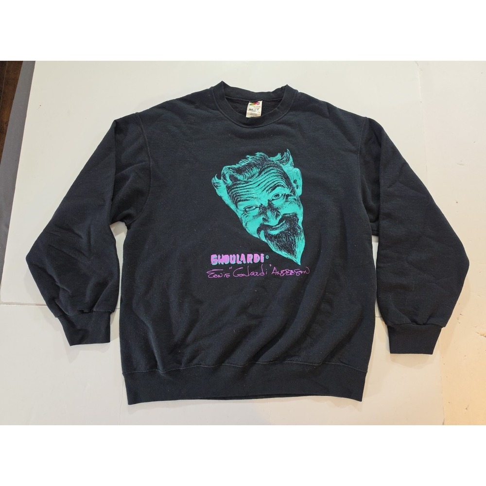 Vintage 90s Ghoulardi Sweatshirt L Ernie Anderson Shock Theater Horror Cleveland